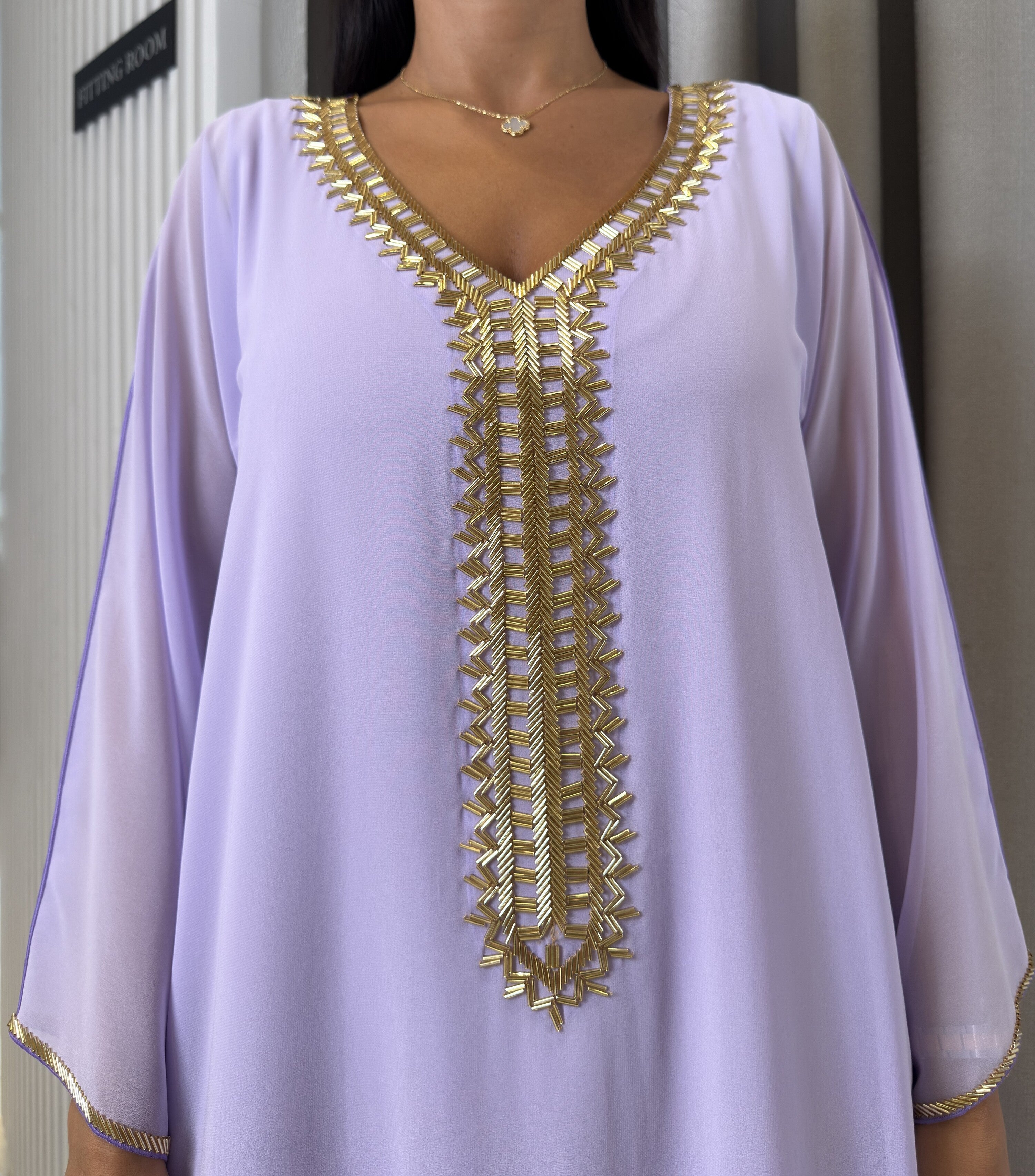 2 Pc Chiffon Handmade Embroidery